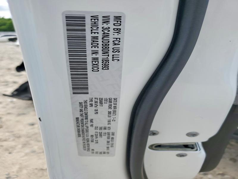 55235976 :رقم المزاد ، 3C4NJDBB0NT185993 vin ، 2022 Jeep Compass مزاد بيع