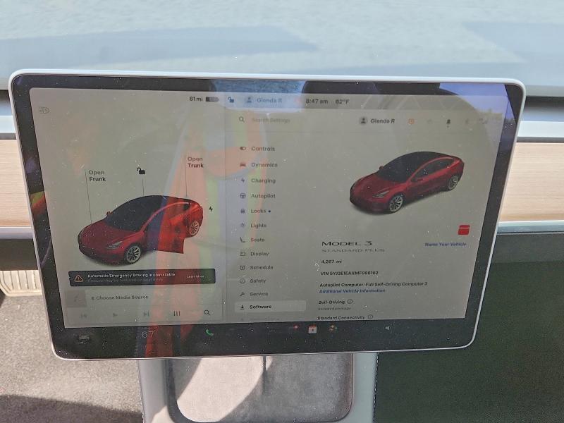 52195596 :رقم المزاد ، 5YJ3E1EAXMF996162 vin ، 2021 Tesla Model 3 مزاد بيع