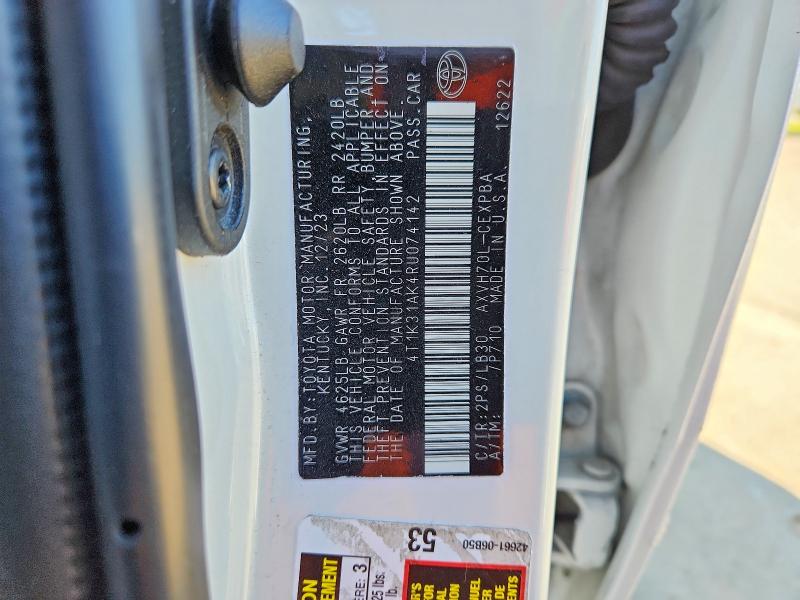 Aukcja sprzedaży 2024 Toyota Camry, vin: 4T1K31AK4RU074142, numer aukcji: 52880976