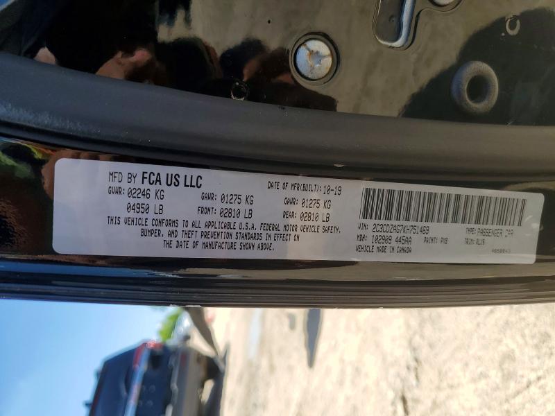 Продаж на аукціоні авто 2019 Dodge Challenger, vin: 2C3CDZAG7KH751469, номер лоту: 55275686