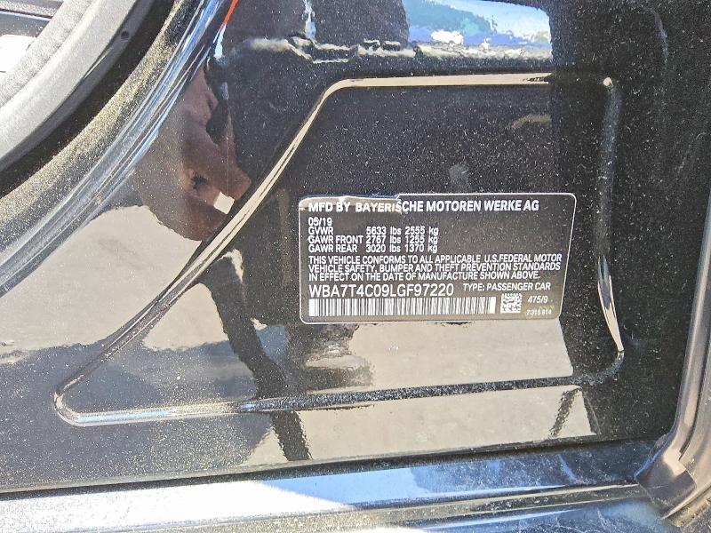 51823376 :رقم المزاد ، WBA7T4C09LGF97220 vin ، 2020 Bmw 740 مزاد بيع