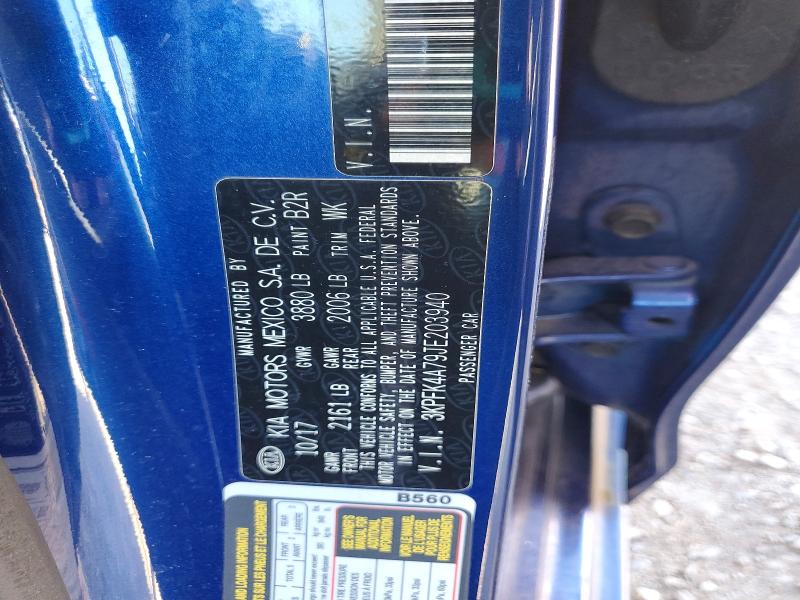 55311726 :رقم المزاد ، 3KPFK4A79JE203940 vin ، 2018 Kia Forte مزاد بيع