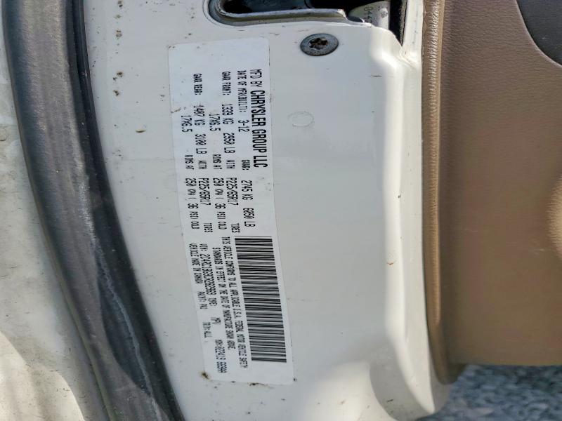 52764726 :رقم المزاد ، 2C4RC1BG9CR282969 vin ، 2012 Chrysler Town & Country مزاد بيع