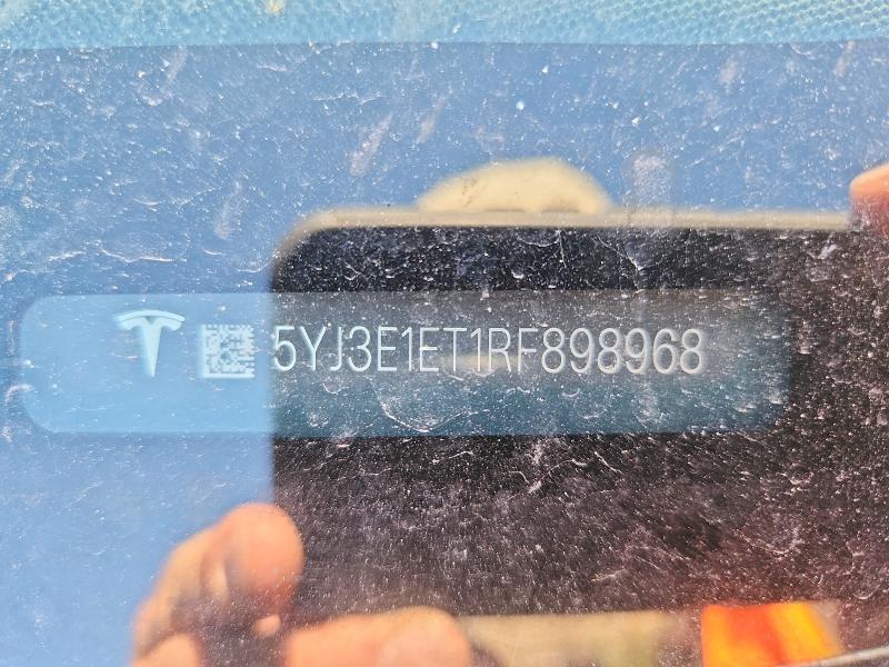 Продаж на аукціоні авто 2024 Tesla Model 3, vin: 5YJ3E1ET1RF898968, номер лоту: 53624566