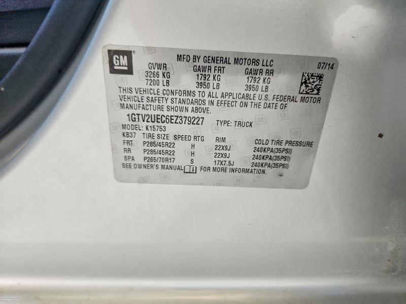 Продаж на аукціоні авто 2014 Gmc Sierra, vin: 1GTV2UEC6EZ379227, номер лоту: 52498206