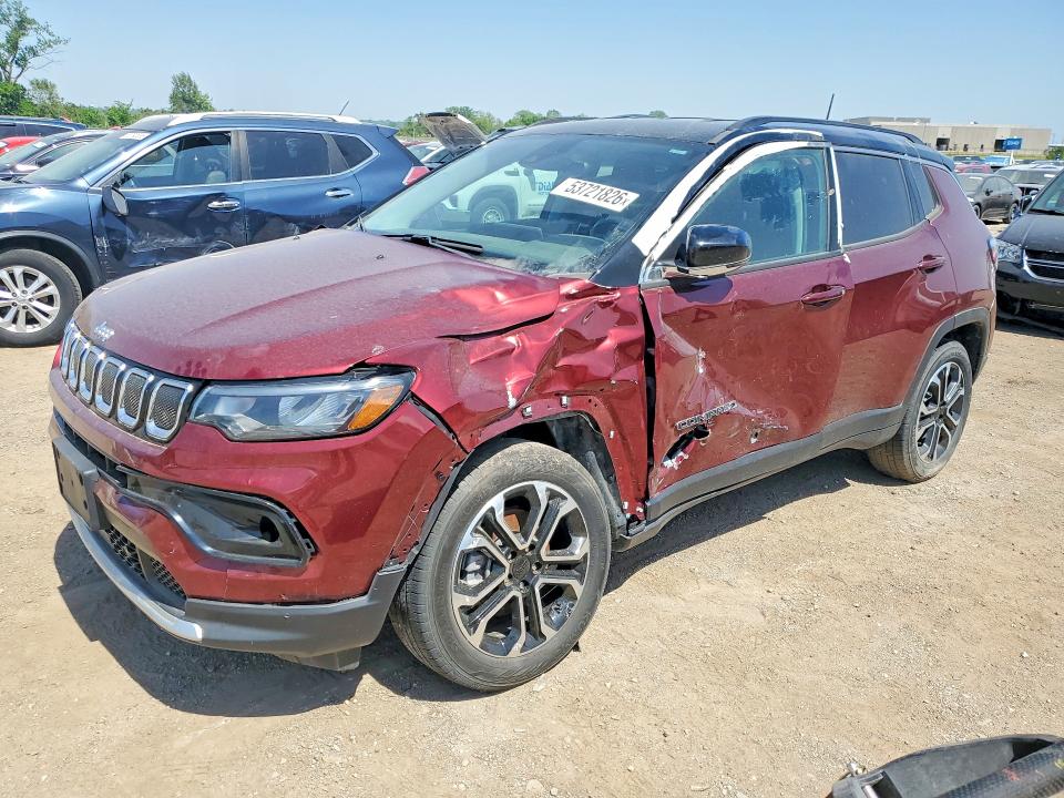 Продажа на аукционе авто 2022 Jeep Compass, vin: 3C4NJDCB8NT159432, номер лота: 53721826