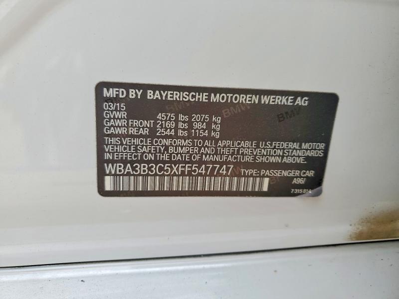 Aukcja sprzedaży 2015 Bmw 328, vin: WBA3B3C5XFF547747, numer aukcji: 53140666