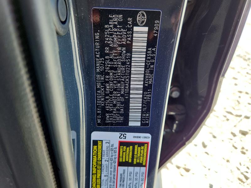 Продаж на аукціоні авто 2026 Toyota Camry, vin: 4T1DAACK5TU224519, номер лоту: 53439566