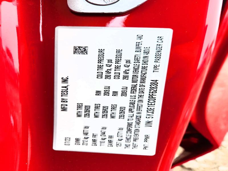 Aukcja sprzedaży 2023 Tesla Model 3, vin: 5YJ3E1EC0PF628384, numer aukcji: 52474706