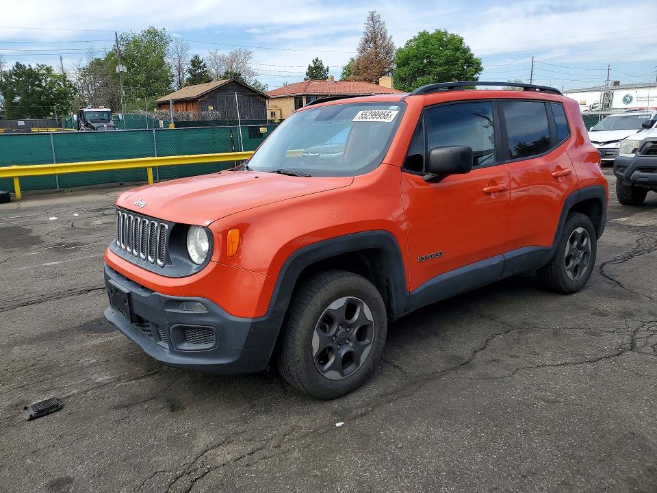 55299956 :رقم المزاد ، ZACCJBAT7GPE23340 vin ، 2016 Jeep Renegade مزاد بيع