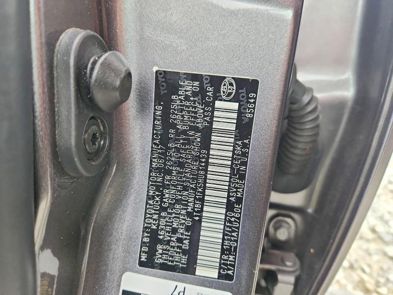 Aukcja sprzedaży 2017 Toyota Camry, vin: 4T1BF1FK5HU814439, numer aukcji: 53041096