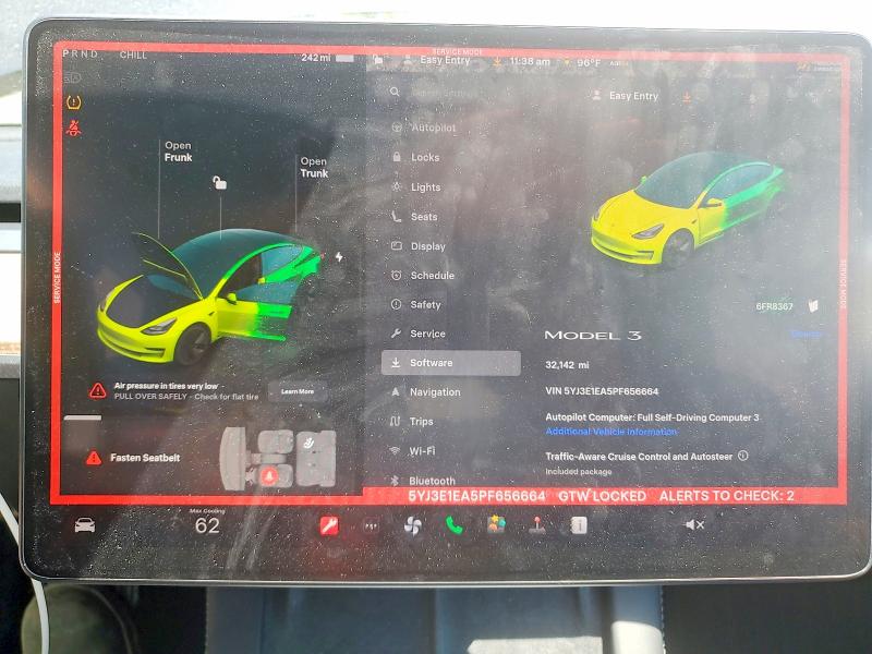 Aukcja sprzedaży 2023 Tesla Model 3, vin: 5YJ3E1EA5PF656664, numer aukcji: 54324816
