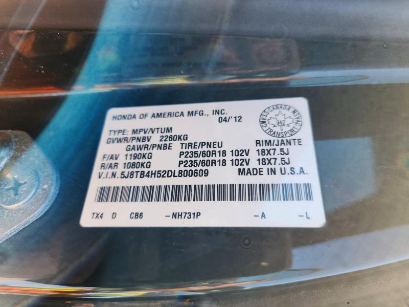 Продаж на аукціоні авто 2013 Acura Rdx, vin: 5J8TB4H52DL800609, номер лоту: 51947436