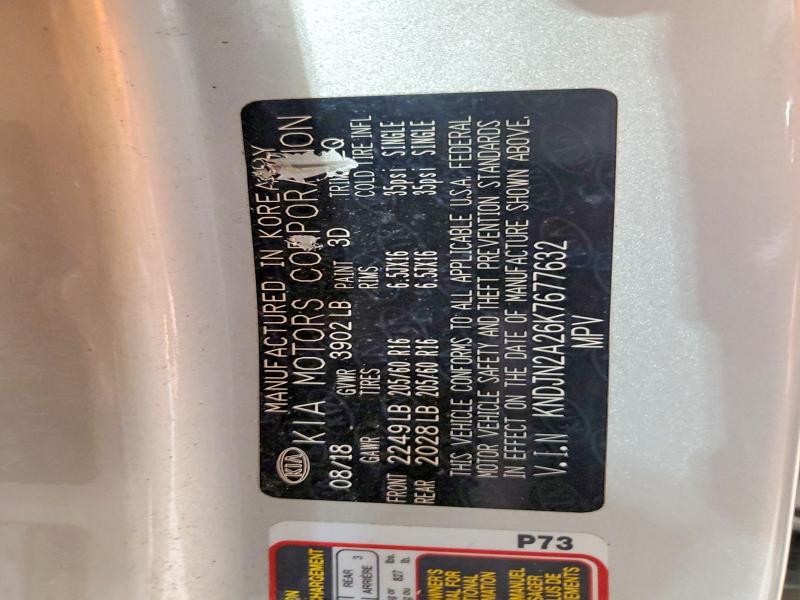 Aukcja sprzedaży 2019 Kia Soul, vin: KNDJN2A26K7677632, numer aukcji: 51678216