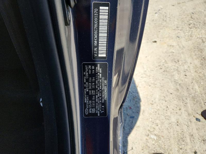 55450436 :رقم المزاد ، KMHCM36C78U091370 vin ، 2008 Hyundai Accent Gs مزاد بيع