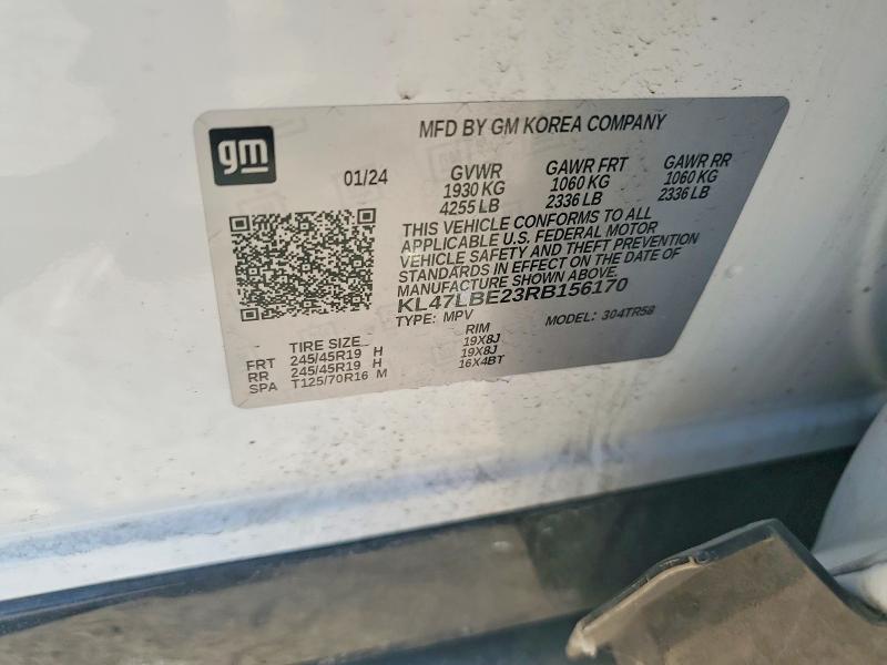 55350506 :رقم المزاد ، KL47LBE23RB156170 vin ، 2024 Buick Envista مزاد بيع