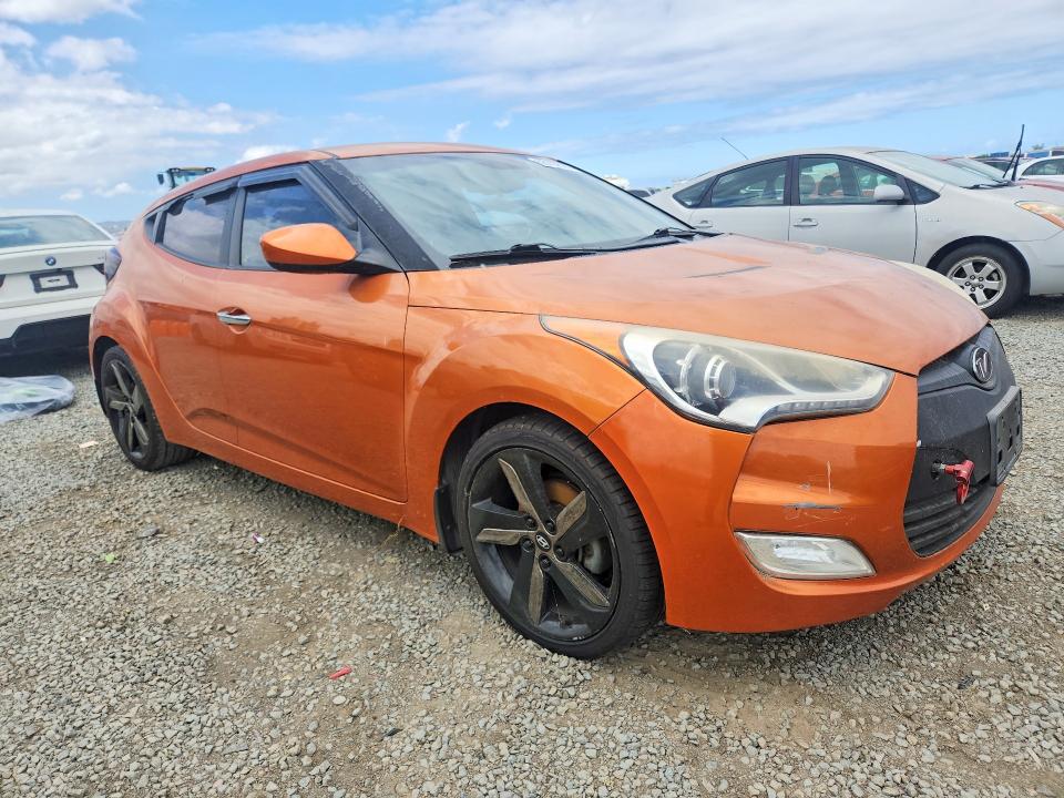 55100526 :رقم المزاد ، KMHTC6AD4FU223163 vin ، 2015 Hyundai Veloster مزاد بيع