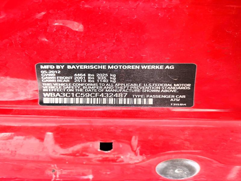 Aukcja sprzedaży 2012 Bmw 328, vin: WBA3C1C59CF432487, numer aukcji: 52363516