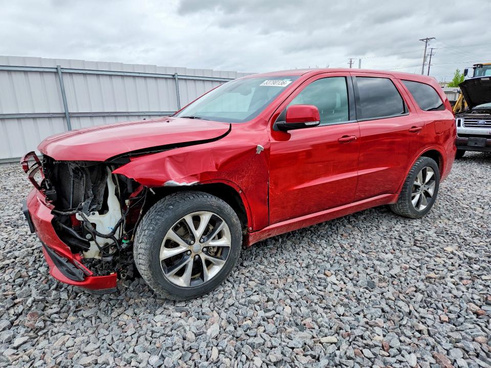 53790136 :رقم المزاد ، 1C4SDJCT7EC332838 vin ، 2014 Dodge Durango مزاد بيع