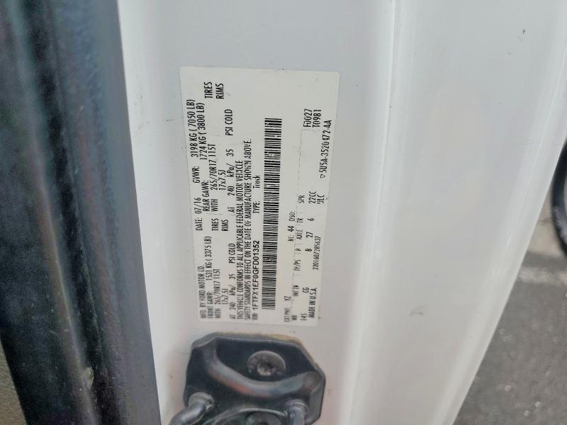 53763466 :رقم المزاد ، 1FTFX1EF0GFD01352 vin ، 2016 Ford F150 مزاد بيع