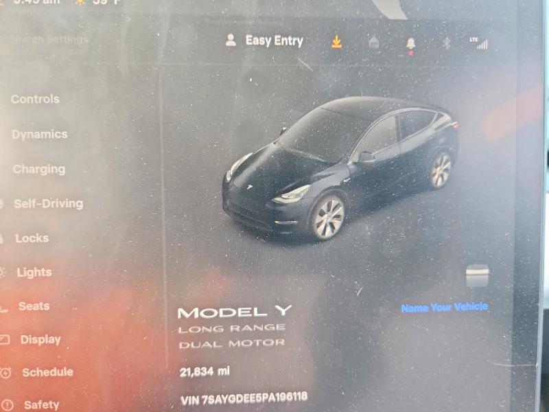Aukcja sprzedaży 2023 Tesla Model Y, vin: 7SAYGDEE5PA196118, numer aukcji: 54506846
