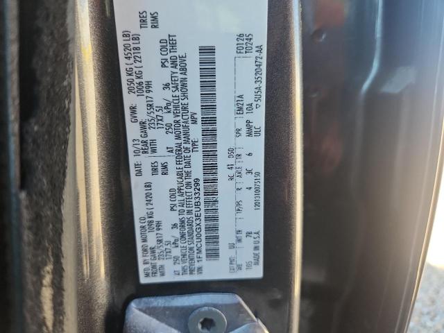 52354886 :رقم المزاد ، 1FMCU0GX3EUB33299 vin ، 2014 Ford Escape مزاد بيع