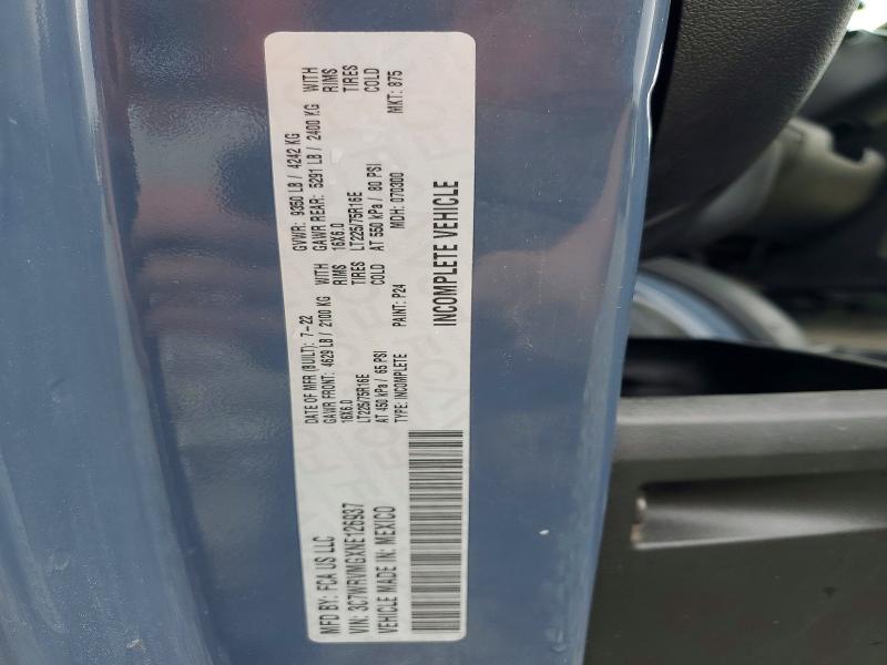 Aukcja sprzedaży 2022 Ram Promaster 3500, vin: 3C7WRVMGXNE126937, numer aukcji: 52422336