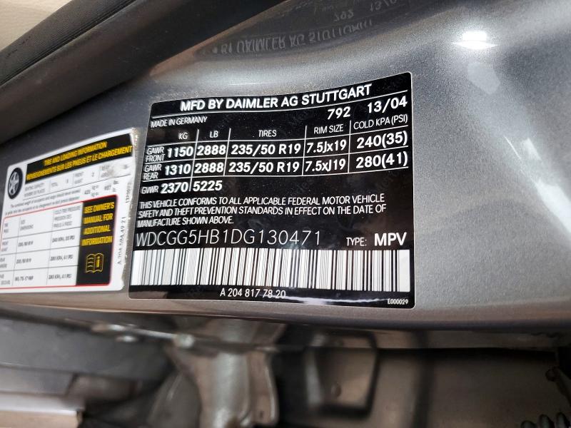 Продаж на аукціоні авто 2013 Mercedes-benz Glk, vin: WDCGG5HB1DG130471, номер лоту: 54250966