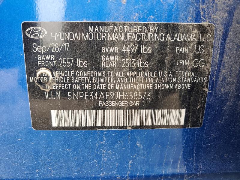 Продажа на аукционе авто 2018 Hyundai Sonata, vin: 5NPE34AF9JH658573, номер лота: 52873246