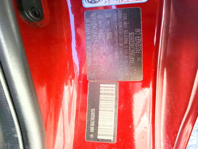53783236 :رقم المزاد ، KNAFU6A27A5109736 vin ، 2010 Kia Forte مزاد بيع