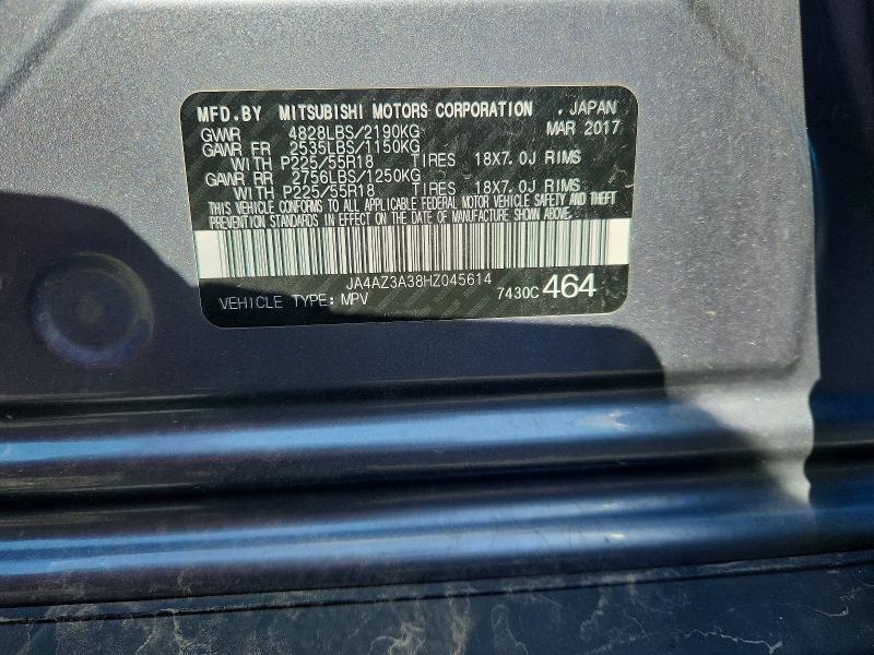 Aukcja sprzedaży 2017 Mitsubishi Outlander, vin: JA4AZ3A38HZ045614, numer aukcji: 52258746
