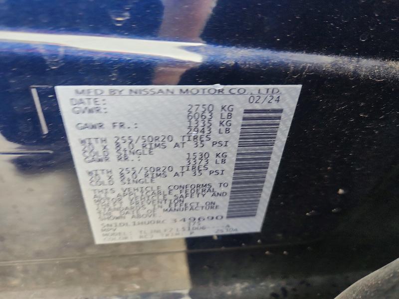 Продажа на аукционе авто 2024 Infiniti Qx60, vin: 5N1DL1HU0RC349690, номер лота: 51655726