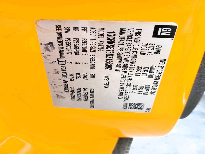 Aukcja sprzedaży 2013 Chevrolet Silverado, vin: 1GCRKSE73DZ156392, numer aukcji: 53398466