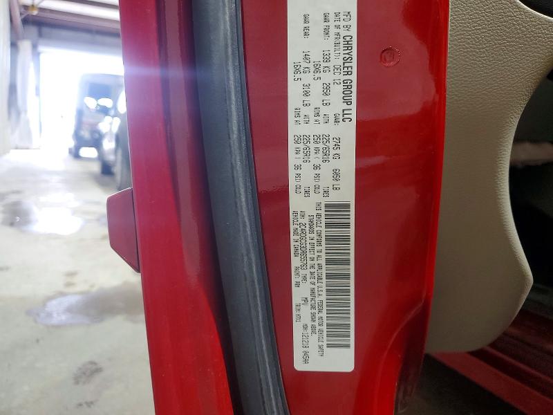 53062086 :رقم المزاد ، 2C4RDGCG3DR655763 vin ، 2013 Dodge Grand Caravan مزاد بيع