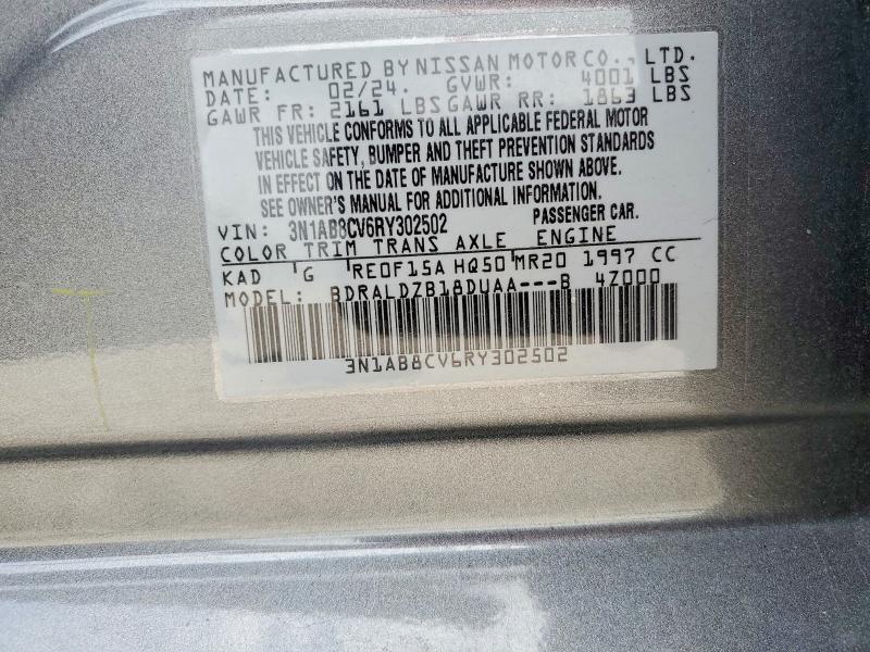 Aukcja sprzedaży 2024 Nissan Sentra, vin: 3N1AB8CV6RY302502, numer aukcji: 54791796