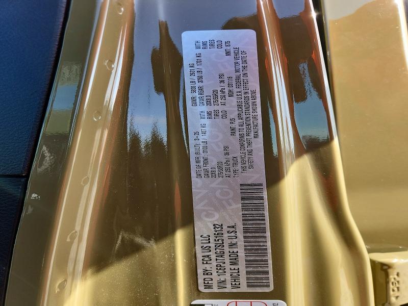 Продажа на аукционе авто 2025 Jeep Gladiator, vin: 1C6PJTAG7SL516132, номер лота: 52405176