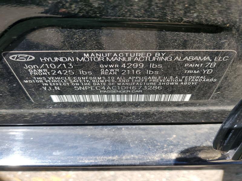 Продажа на аукционе авто 2013 Hyundai Sonata, vin: 5NPEC4AC1DH673286, номер лота: 53468226