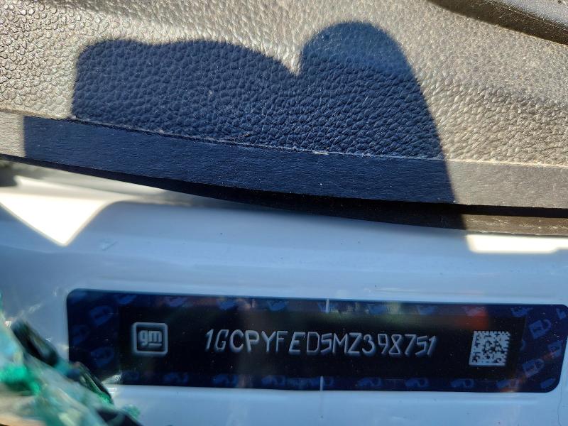 Aukcja sprzedaży 2021 Chevrolet Silverado, vin: 1GCPYFED5MZ398751, numer aukcji: 53970356