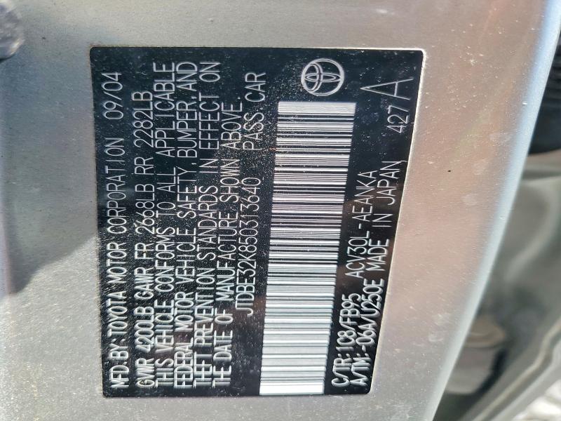Продажа на аукционе авто 2005 Toyota Camry, vin: JTDBE32K850313640, номер лота: 55554446
