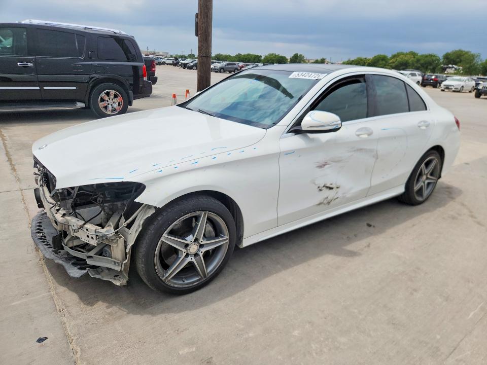 2015 Mercedes-benz C მანქანა იყიდება აუქციონზე, vin: 55SWF6GB6FU033354, აუქციონის ნომერი: 53424726