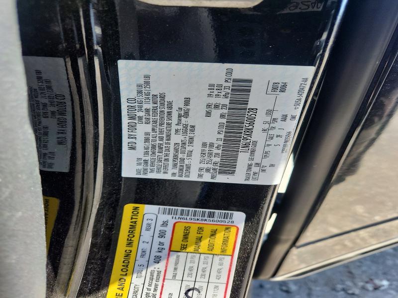 52307286 :رقم المزاد ، 1LN6L9SK8K5600528 vin ، 2019 Lincoln Continental مزاد بيع