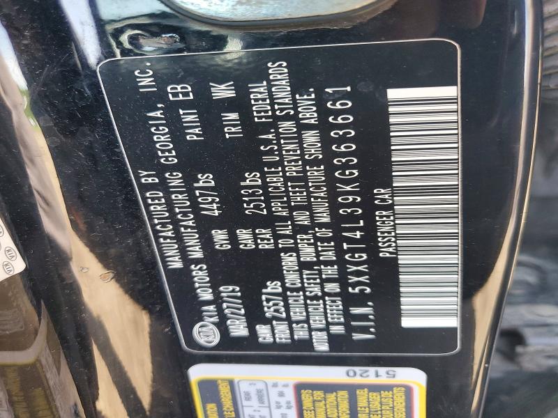 54676286 :رقم المزاد ، 5XXGT4L39KG363661 vin ، 2019 Kia Optima مزاد بيع