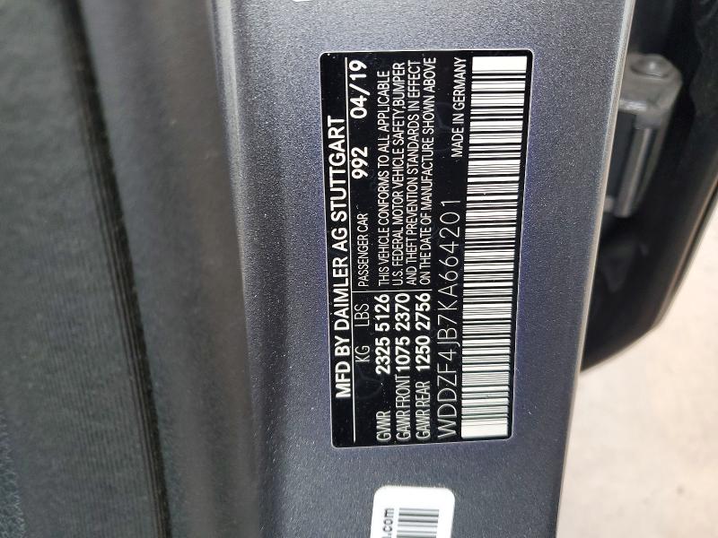 Aukcja sprzedaży 2019 Mercedes-benz E, vin: WDDZF4JB7KA664201, numer aukcji: 51375786