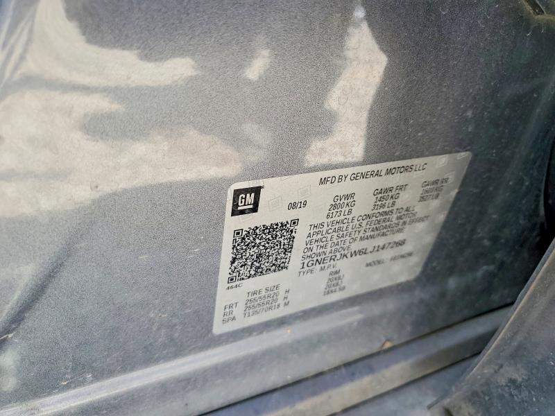 Aukcja sprzedaży 2020 Chevrolet Traverse, vin: 1GNERJKW6LJ147268, numer aukcji: 52142136