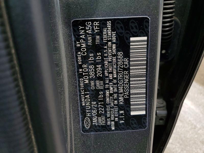 Продажа на аукционе авто 2024 Hyundai Elantra, vin: KMHLM4DG7RU728688, номер лота: 54803606