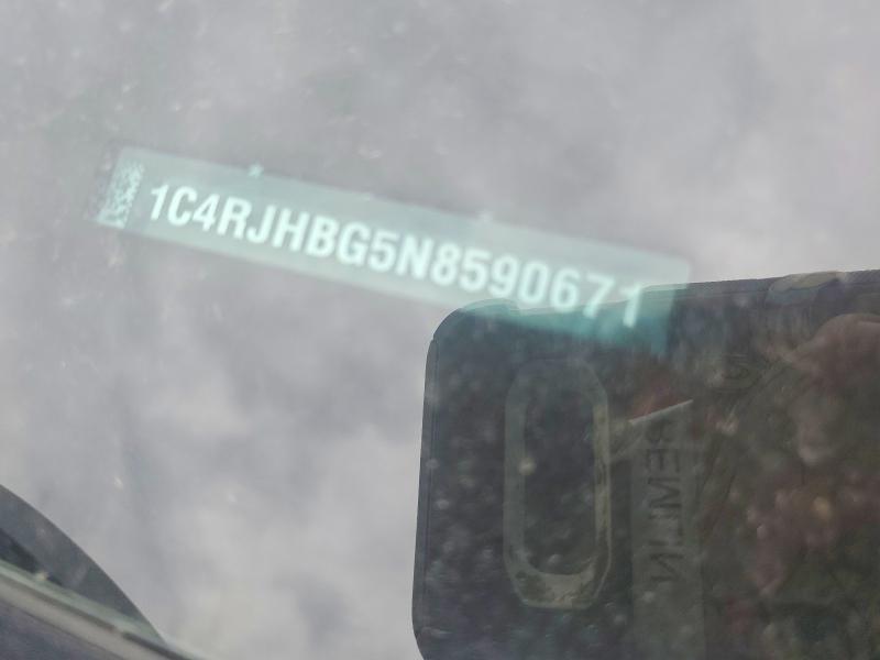 53782636 :رقم المزاد ، 1C4RJHBG5N8590671 vin ، 2022 Jeep Grand Cherokee مزاد بيع