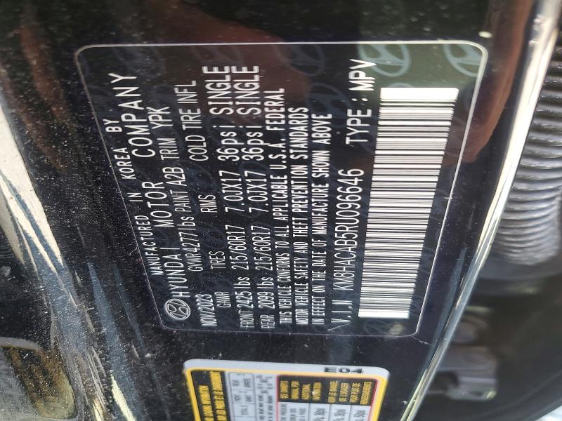 2024 Hyundai Kona მანქანა იყიდება აუქციონზე, vin: KM8HACAB5RU096646, აუქციონის ნომერი: 54299196
