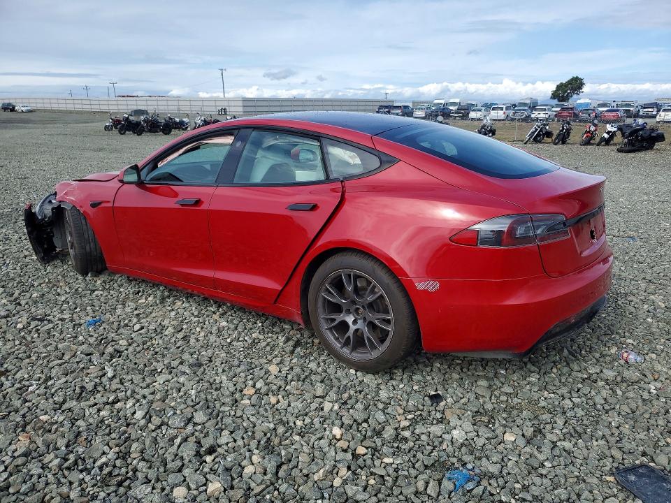 55098376 :رقم المزاد ، 5YJSA1E50MF454384 vin ، 2021 Tesla Model S مزاد بيع