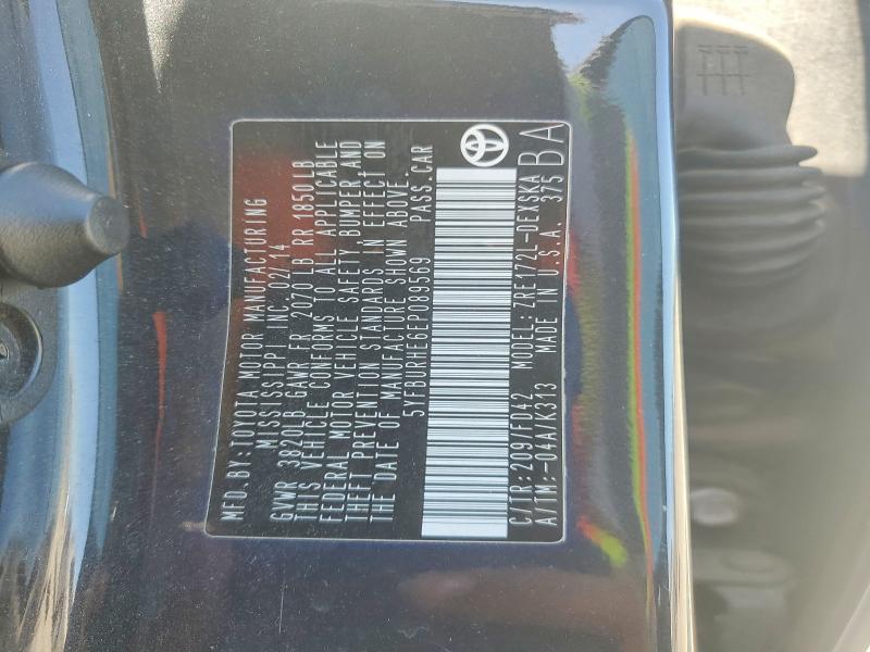 54024026 :رقم المزاد ، 5YFBURHE6EP089569 vin ، 2014 Toyota Corolla مزاد بيع