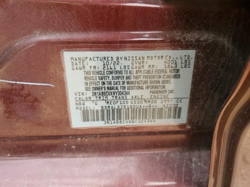54239846 :رقم المزاد ، 3N1AB8CVXNY304344 vin ، 2022 Nissan Sentra مزاد بيع